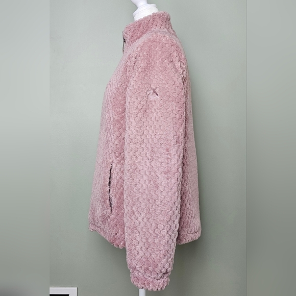 ZEROXPOSUR Reversible Puffer Jacket Super Soft Warm Mauve SMALL - Picture 5 of 16